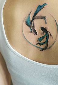 girl back cute and charming Totem Tattoo Tattoo