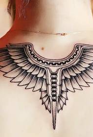 osobnost alternativní tetování zadní křídlo tetování