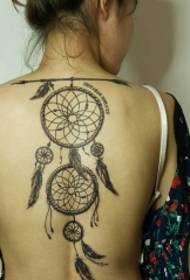 Rücken Persönlichkeit Traumfänger Tattoo-Muster