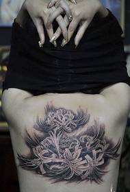 Mädchen Schultern schöne Blume Tattoo Muster