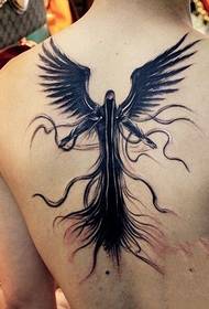 nugaros juodoji Europos ir Amerikos mirties tatuiruotė