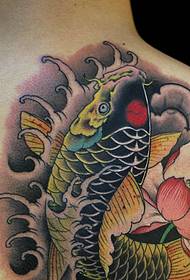 bakfärg bläckfisk färg tioarmad bläckfisk tatuering mönster