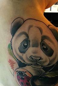 a big-eyed cute cute giant panda tattoo picture