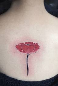 et sexy blomster tatoveringsbilde for jenter