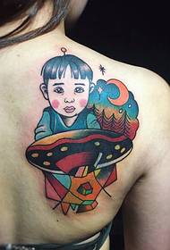 a child with a mother's portrait tattoo 94244 - men's good-looking totem tattoo