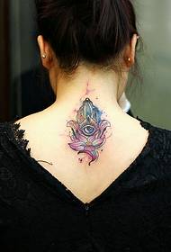 κορίτσια πίσω προσωπικότητα χρώμα Totem εικόνα τατουάζ