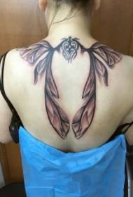 drevni duhovi, leđa vilinskih krila kreativna tetovaža