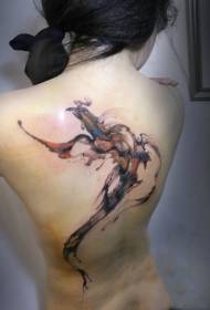 Skyline de Fengxiang, tatuatge de fènix a l'esquena