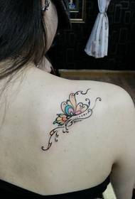 elegant butterfly totem tattoo pattern