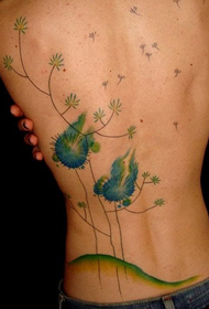 tebek griene dandelion tattoo