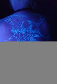 back beautiful fluorescent tattoo