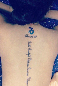 lányok divat avantgárd gerinc levél tetoválás minta