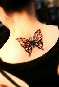 recommended A back butterfly tattoo picture