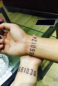 Modern wrist tattoo picture for fashionable couples