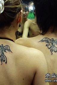 couple totem wing wing tattoo
