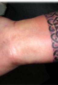 wrist Celtic knot totem tattoo pattern