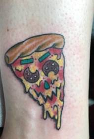 U tatuu di ragazza di tatuaggi di pizza in stampa di tatuate di pizza di culore