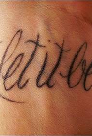 ຮູບແບບ Tattoo ພາສາອັງກິດຊັ້ນໃນ