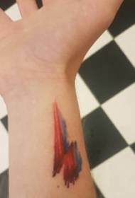 jente tatovering håndledd jente håndleddet på det fargede lyn tatoveringsbilde