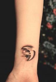 girl arm moon stars beautiful cute tattoo pictures