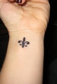 ručni crni iris logotip tetovaža uzorak