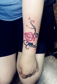 ručni tattoo uzorak ruže 96702 - par ruku zmaj uzorak