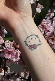 Hello Kitty Wrist Tattoo