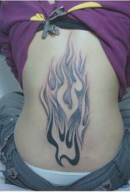 girl sexy back personality Continuously smashing the flame pattern