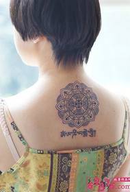 Chithunzi cha Van Gogh Tibetan cha Creative Back tattoo