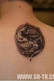 zpět trend klasické tetování Ryby vzor