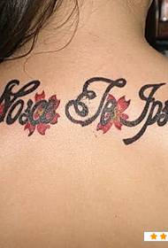 padrão de tatuagem latina de volta