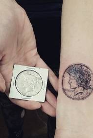 gorgeous gorgeous coin tattoo tattoo