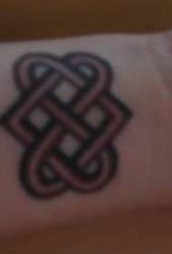 tali pergelangan tangan simpul kepribadian pola tato