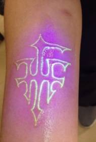 super cool pols klein fris fluorescerend tattoo-patroon