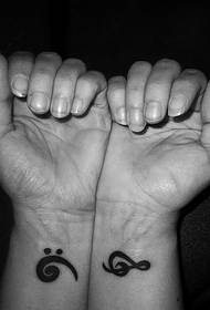 Musical Tattoo on Wrist