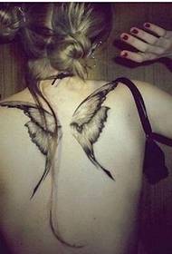 fremmed skønhed klassisk personlighed smuk ryg tatoveringsmønster