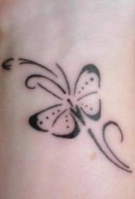 butterfly totem wrist tattoo pattern