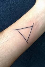 zglob crni zanimljiv trokut simbol tetovaža uzorak