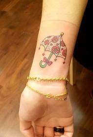 încheietură tatuaj mic umbrelă proaspătă și minunată