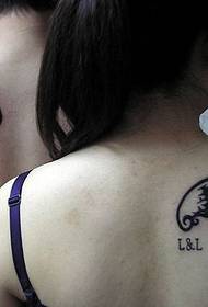 back wings digital couple tattoo pictures