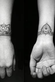 simple personality wrist small totem tattoo