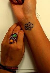 tatuaj cu totem frumos la încheietura mâinii