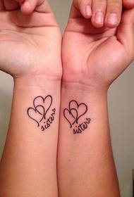 wrist love totem tattoo