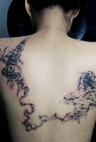 სექსუალური MM უკან თანავარსკვლავედის tattoo ნიმუში სურათი