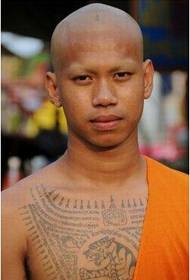 Imatge de tatuatge religiós budista de Pali