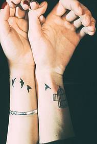 wrist small fresh swallow couple tattoo pictures