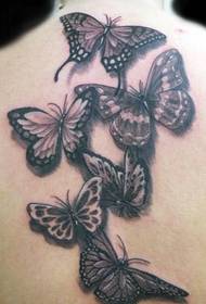nugaros tatuiruotės modelis: nugaros drugelio tatuiruotės modelis
