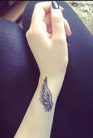 Wrist Wings Tattoo Pattern Picture