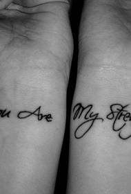 couple tattoo: two hands can hold up a home