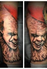 European shank tattoo male shank colored clown tattoo Picture